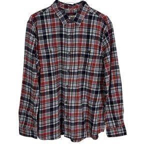 Alesbury NWOT Plaid Button-Up Flannel Collared Shirt Regular Fit Long Sleeve L